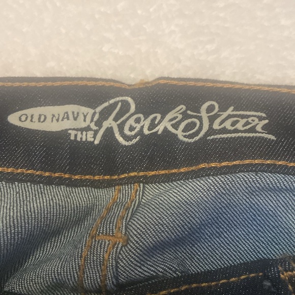 OLD NAVY NWT Size 6 Dark Blue The Rock Star Bermuda Blue Jean Shorts - Picture 3 of 12